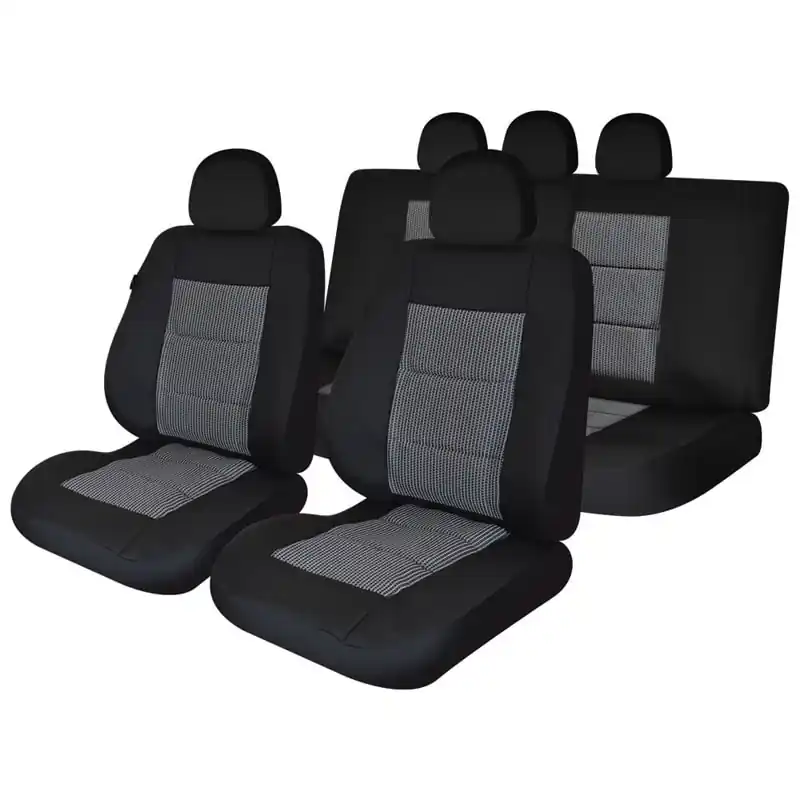 Bestseller Huse scaune auto compatibile VW Jetta IV 1999-2006 - Premium Lux - (UMB1) Culoare: negru + gri