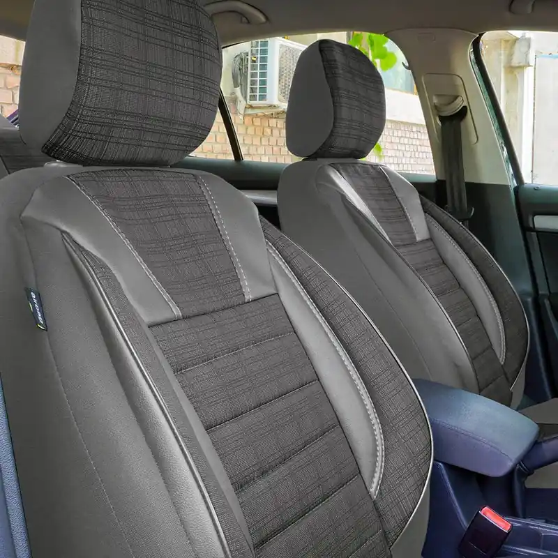 Huse scaune auto compatibile VW Passat B7 2010-2015 - Luxury - Culoare: gri Cumpără online