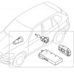 Bestseller Set sistem închidere uniform CAS 315MHZ 315 MHZ - BMW
