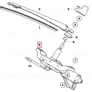 Preț redus Motor ştergător geam spate - BMW