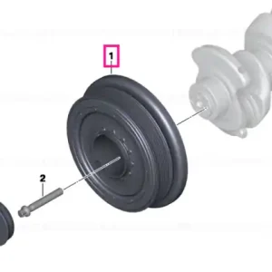 Reducere extra Fulie vibrochen (arbore cotit) - BMW Seria 1 E81 E82 E87 E88, X1 E84