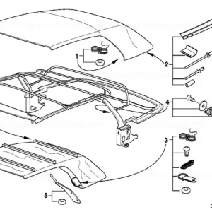 Disponibil imediat Kit reparație fixare căptușeală - BMW
