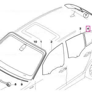 Geam usa fix sticla inchisa dreapta SSG - BMW Discount