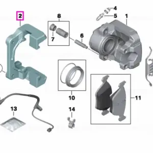 Suport etrier frana, punte fata - BMW X5 E70 F15, X6 E71 E72 F16 Calitate înaltă