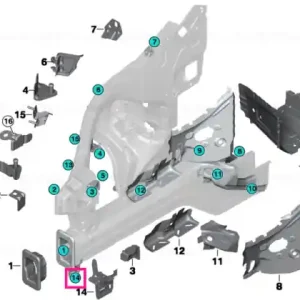 Ieftin Suport radiator jos dreapta - BMW