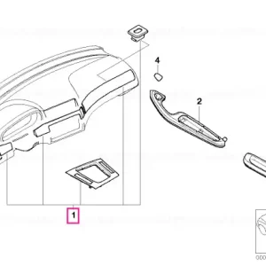 Set ornamente interior crom mat - BMW Reducere extra