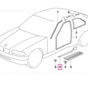 Panou trim stânga SANDGRAU - BMW Mai ieftin