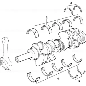 Expediere rapidă Cuzinet albastru 47,50MM(+0,50) - BMW