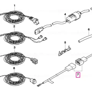 Disponibil imediat Cablu reparaţie spătar activ - BMW