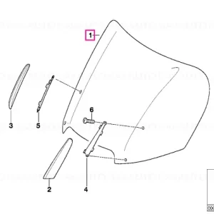 Parbriz, NIEDRIG 440MM - BMW Motorrad Reducere specială