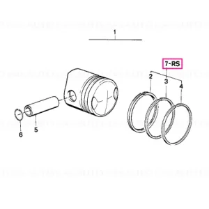 Kit reparație inele piston D=94 - BMW Motorrad Ultima șansă