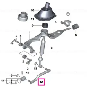 Plată securizată Bară selector - BMW