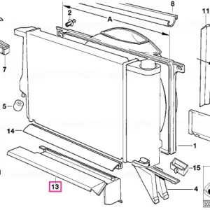 Acoperire inferioară L=483MM - BMW Nu rata