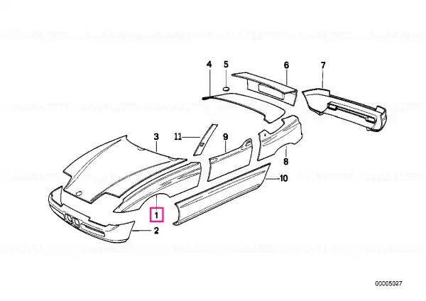 Panou lateral stâng față - BMW Vezi acum