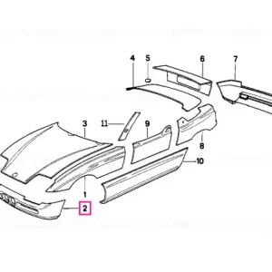 Ultima șansă Panou frontal GRUNDIERT - BMW