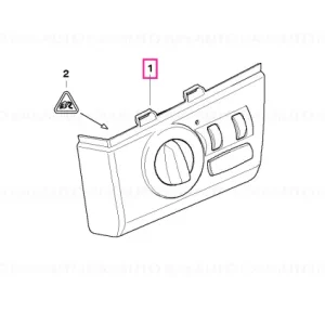 Popular Element control lumină GRAU - BMW