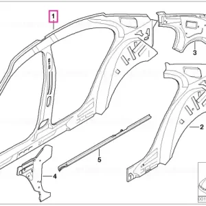 Cadru lateral interior dreapta - BMW Bestseller