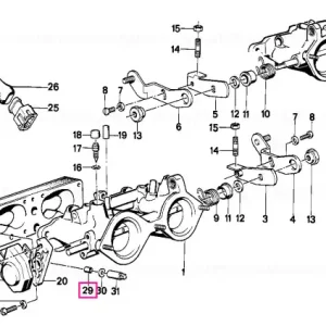 Plată securizată Știft 8,5X5,5MM - BMW