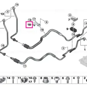 Disponibil imediat Suport conduct răcire ulei - BMW