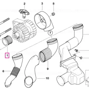 Roată curea alternator D=53.2MM - BMW Premium