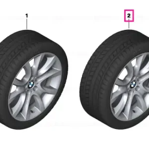 Roată aliaj complet iarnă 255/50R19 107V - BMW Super ofertă