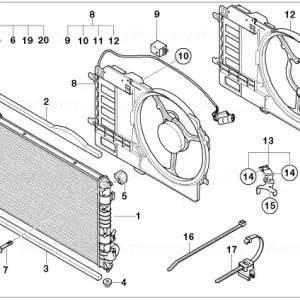 Garnitură spumă superioară radiator - BMW - Mini Reducere specială