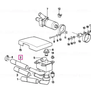 Furtun ventil apă și radiator stâng - BMW Expediere rapidă