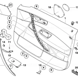 Panou trim usa fata stanga GRAU - BMW Popular