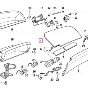 Reducere Capac compartiment sus SILBERGRAU DKL. - BMW