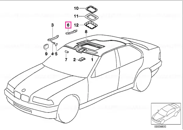 Expediere rapidă Mânere spate dreapta GRAU - BMW