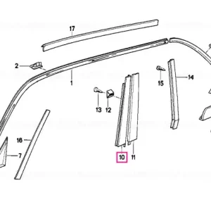 Ofertă specială Ornament cadru geam stânga - BMW