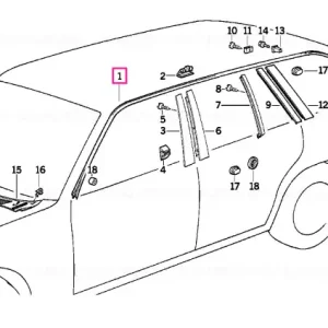 Cumpără acum Ornament stânga SCHWARZ - BMW