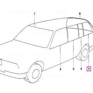 Geamură laterală verde dreapta - BMW Vezi acum