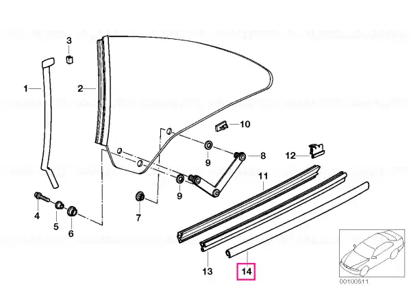 Premium Panou acoperire exterior stânga - BMW
