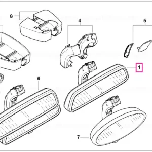Oglindă retrovizoare, manuală / LED - BMW Ofertă de sezon