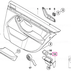 Super ofertă Panou trim lateral drept DUNKELGRUEN - BMW