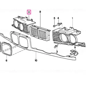 Disponibil imediat Grilă dreapta - BMW