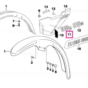 Livrare gratuită Autocolant R80G/S - BMW Motorrad