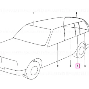Comandă acum Geam ușă fix verde stânga - BMW