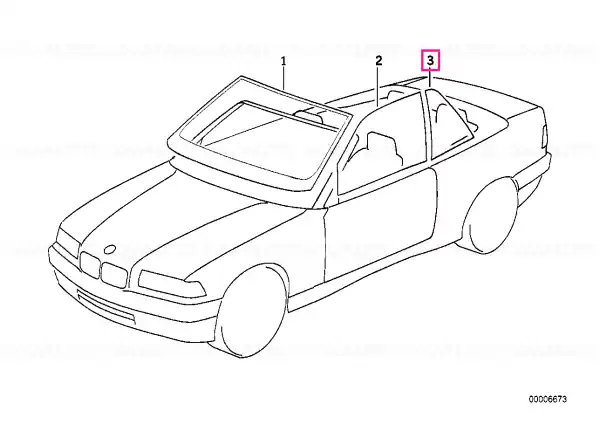 Geam lateral verde stânga - BMW Cel mai bun preț