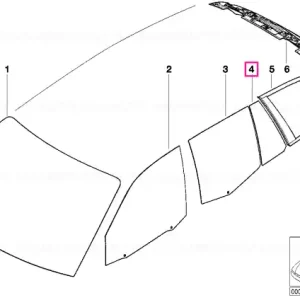 Geamă ușă fixă IR-guard stânga - BMW Ofertă limitată