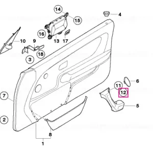 Plată securizată Piuliță hexagonală M4 - BMW