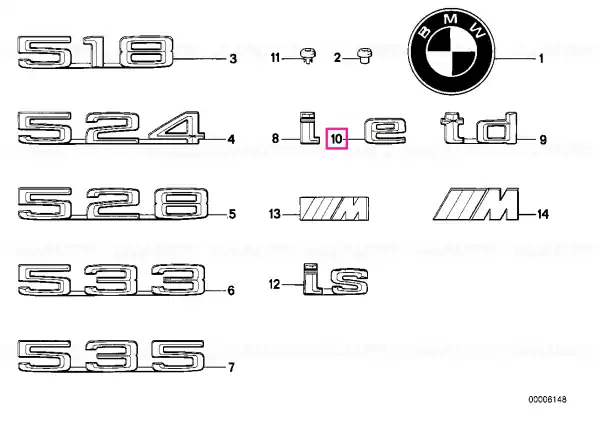 Literă E - BMW Popular