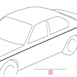 Bandă ornamentală GRAU/SCHWARZ - BMW Lichidare de stoc