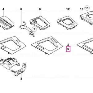 Panou jos cutie depozitare lemn AHORN - BMW Disponibil imediat