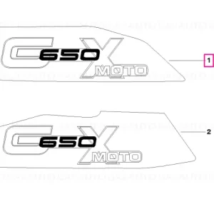 Preț mic Emblema model "G650Xmoto" stânga - BMW Motorrad