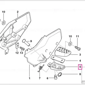 Cel mai bun preț Reazem picior dreapta WEISALU 2 - BMW Motorrad