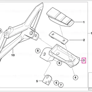 Reducere Reazem picior spate stânga - BMW Motorrad