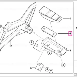 Reținător capac cauciuc reazem picior - BMW Motorrad Ofertă de sezon