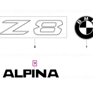 Element text "ALPINA" - BMW Reducere specială